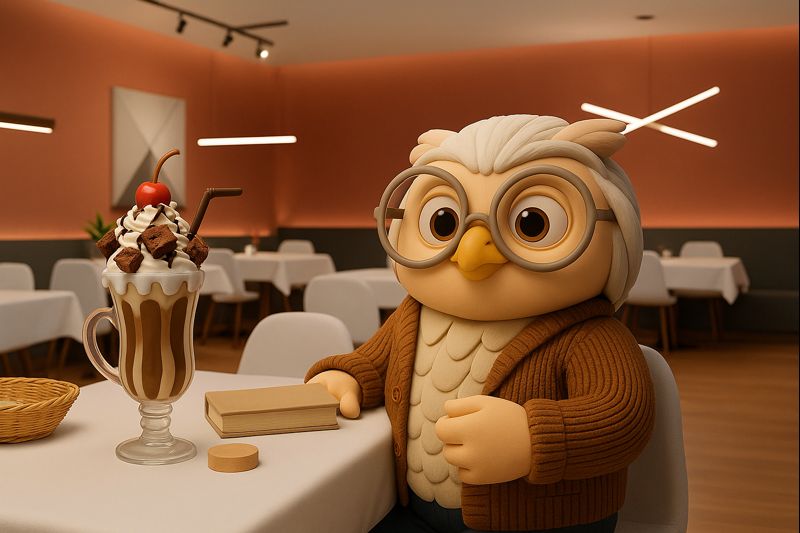 The milkshake brings Ollie to the yard